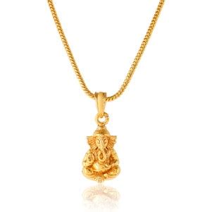 PYR Fashion gold ganesh chain::ganesh ji chain::ganpati pendant ...