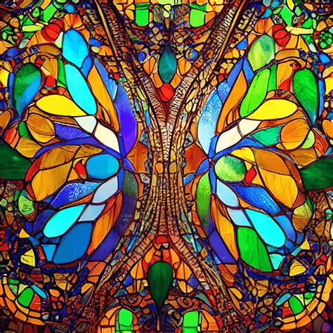 Beautiful Stained Glass Painting · Creative Fabrica