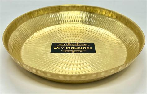 Buy P-TAL Paraat for Dough Atta Kneading Handmade 100% Pure Brass Parat ...