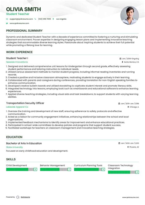 10+ Student Teacher Resume Samples & Templates for 2025