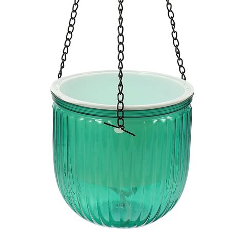 Self Watering Hanging Planter Indoor Outdoor Hanging Flower Pot Plant ...