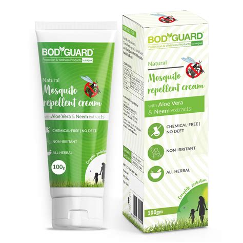 Buy BodyGuard Natural Mosquito Repellent Cream, 100 gm | 19 Minutes ...
