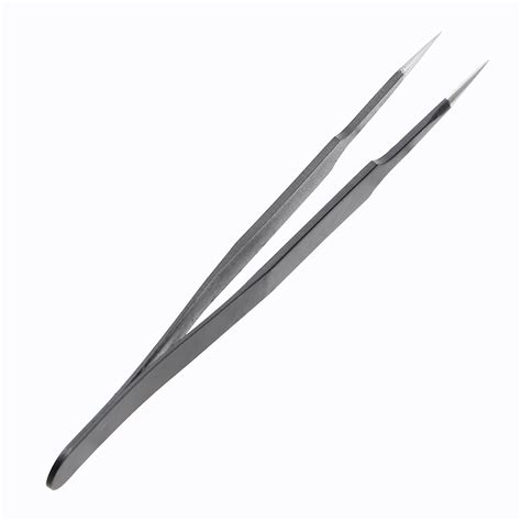 Precision Tweezers Stainless Steel ESD Tweezers Straight Tip Anti-stati ...