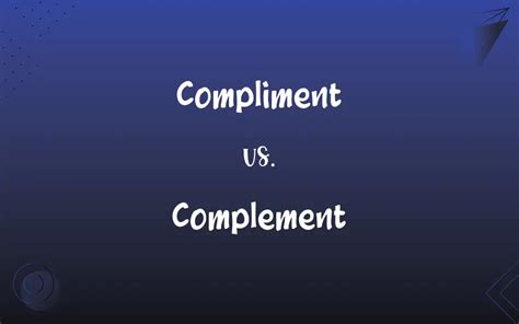 Complement Compliment 的图像结果