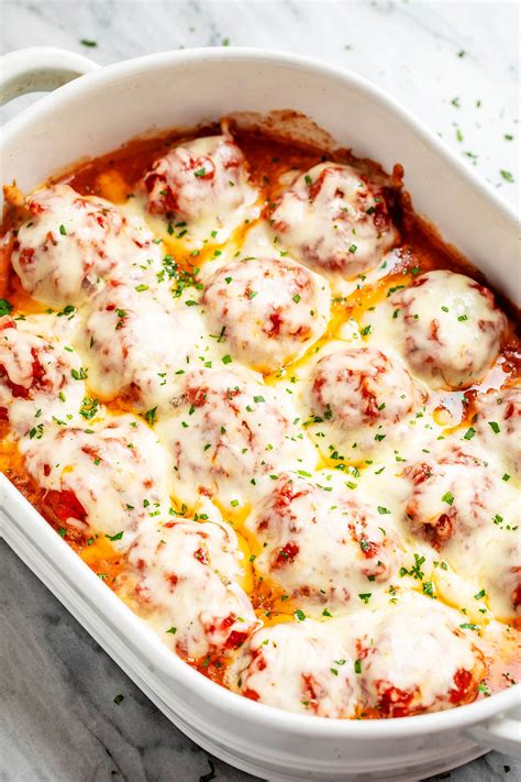 Cheesy Meatballs Casserole Recipe – Low Carb Meatballs Casserole Recipe ...