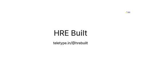 HRE Built — Teletype