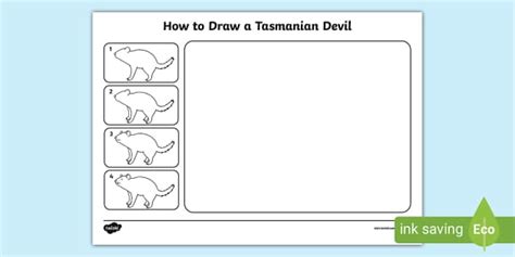 How to Draw a Tasmanian Devil Step by Step Easy for Kids!