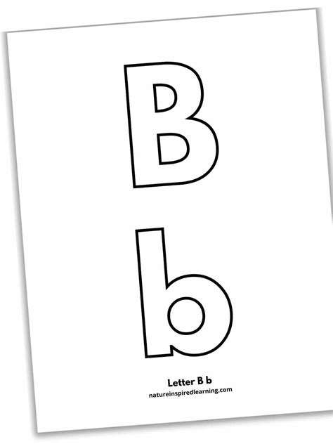 Capital Letter B Template