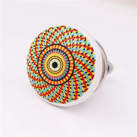 Multicolor Decorative Ceramic Cabinet Knob