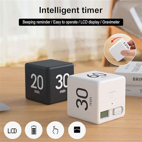 Kitchen Timers Cube Kitchen Timer LCD Timer Countdown Reminder Mini ...