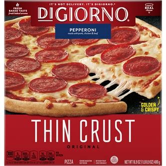 DiGiorno Thin Crust Pizza, Pepperoni | FreshDirect