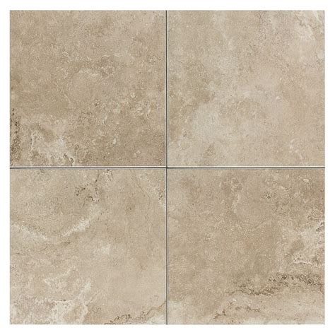 American Olean Pozzalo 8-Pack Beige 18-in x 18-in Glazed Ceramic Tile ...