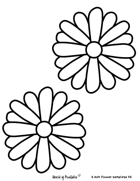 60 Free Flower Templates - World of Printables