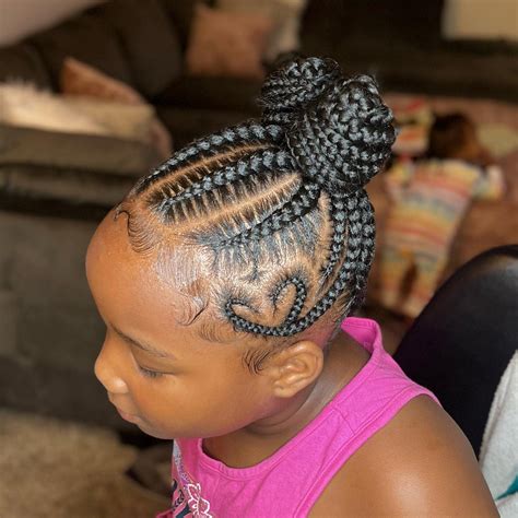 35 Beautiful Heart Braids For Black Women - Hood MWR