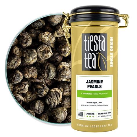Tiesta Tea - Jasmine Pearls Green Tea, Single Origin Premium Jasmine ...