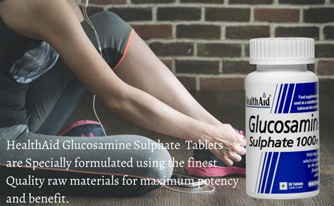 HealthAid Glucosamine Sulphate 2KCI 1000mg - 30 Tablets : Amazon.in ...
