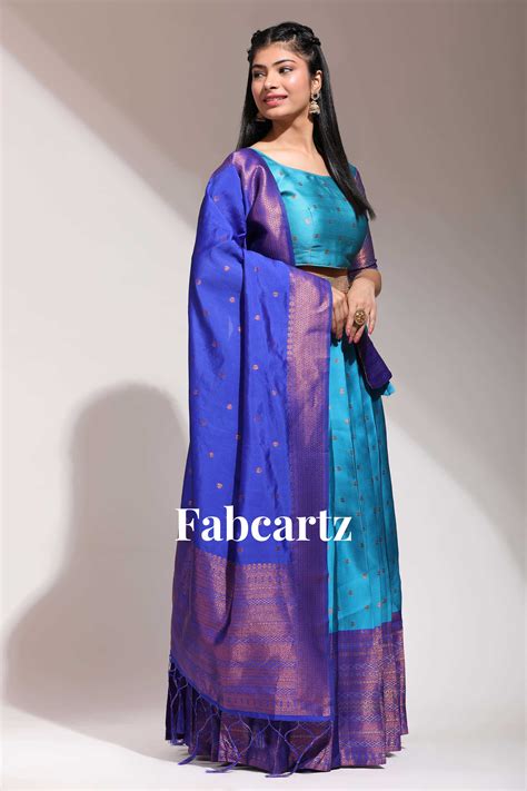 South Indian Festival Traditional Half Saree (Langhar) – Fabcartz