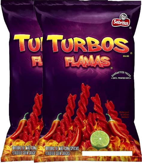 Amazon.com: Frito Lay, Sabritas, Turbos Corn Snacks, Flamas, 9.25oz Bag (Pack of 4)