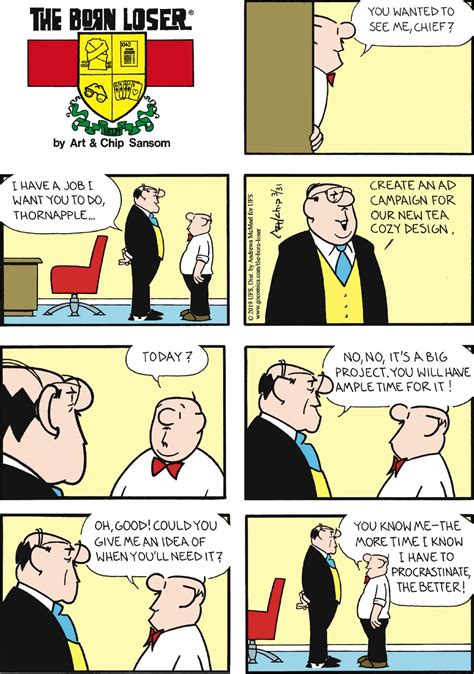 The Born Loser by Chip Sansom for March 31, 2019 | GoComics