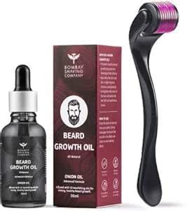 BOMBAY SHAVING COMPANY Beard Growth Kit with Onion Beard Growth Oil for ...