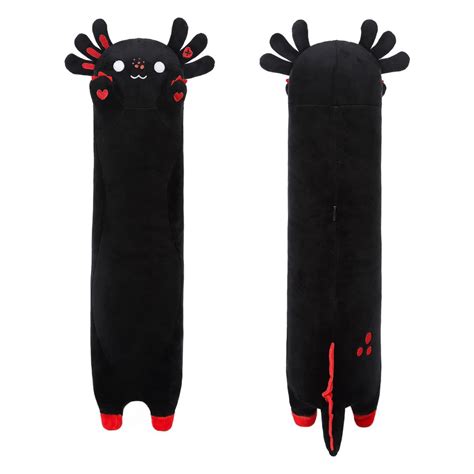 Adorable Long Black Axolotl Plush – TechMax