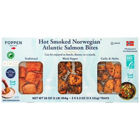 FOPPEN HOT SMOKED SALMON BITES 16 OZ (1 LB) - $16.99 at Costco