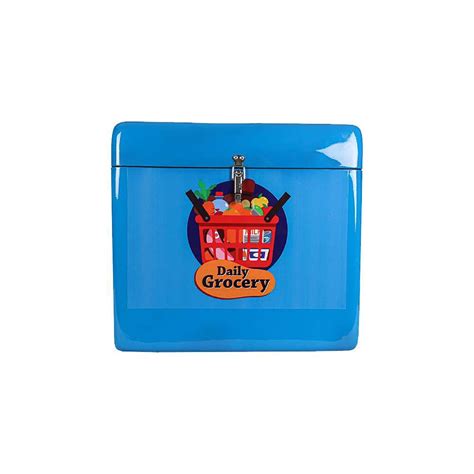 TVS Delivery Box with Top Opening and Divider, Blue, Plastic ...