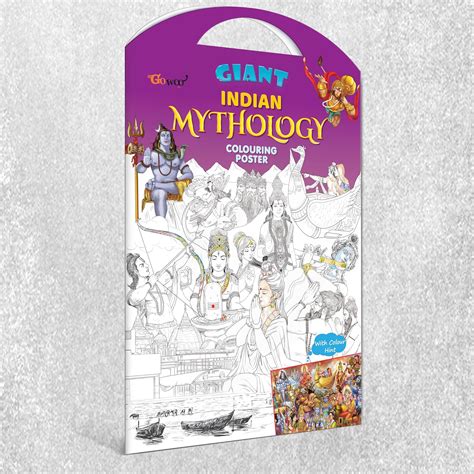 Buy GIANT INDIAN MYTHOLOGY COLOURING POSTER| A Majestic Indian ...