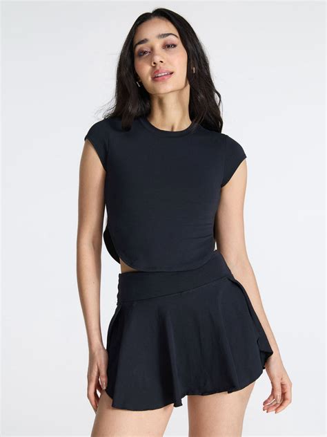 Black Cotton Baby Tee – CAVA Athleisure Pvt Ltd