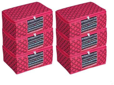 Lirzeg Non Woven Saree Cover Storage Bags for Clothes with primum ...