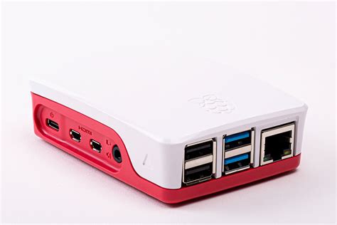 Official Raspberry Pi 4 Case- Red & White – silverlineindia