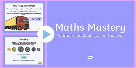 Calculation Addition and Subtraction Problems Maths Activities PowerPoint