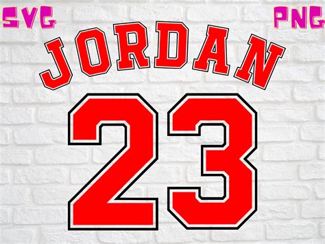 Chicago Bulls Michael Jordan Jersey Number 23 Back svg | Etsy