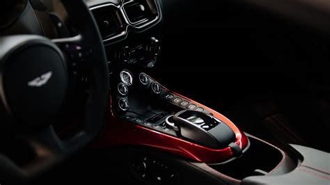 Wallpaper aston martin, salon, control panel, gearbox, interior hd ...