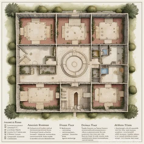 Roman Republic Traditional House Floor Plan
