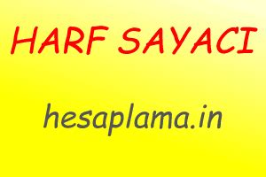 Kelime, Karakter Hece Sayısı Hesaplama