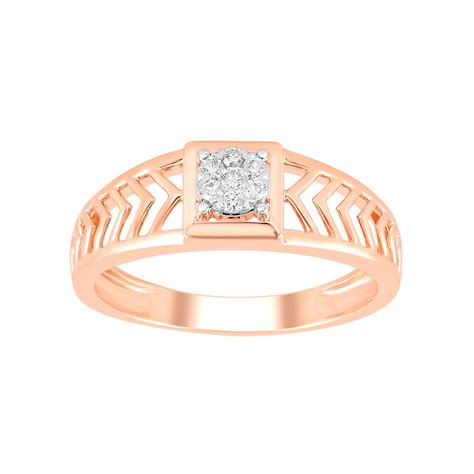Buy Square Design Lattice Pattern Finger Ring ORG24K60 Online at ORRA.