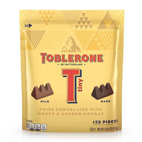Buy Toblerone Tiny Swiss Chocolate Candy Bars with Honey & Almond ...