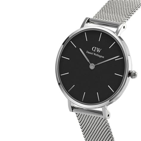 Buy Daniel Wellington Petite Sterling & Classic Cornwall Strap Watch ...