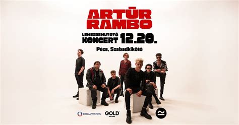 ARTŪR RAMBO LEMEZBEMUTATÓ - Pécs, Szabadkikötő // 2025.12.20., vendég ...