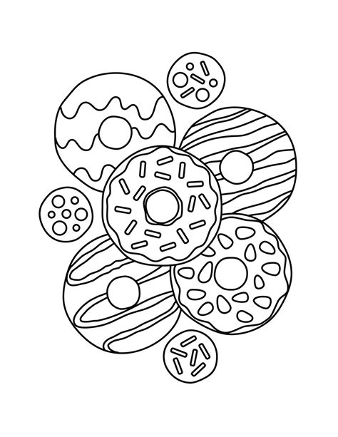 Donuts Coloring Pages
