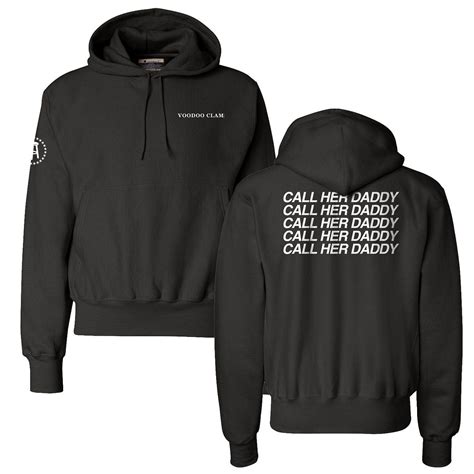 CHD Merch — Voodoo Clam Black Hoodie - Call Her Daddy Merchandise Shop ...