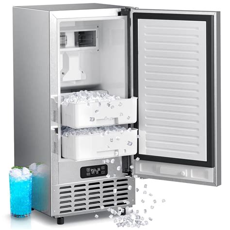 Kismile Commercial Under Counter Nugget Ice Maker Machine,66Lbs/Day ...