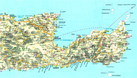 Crete Map 351 Crete Map Stock Photos, High Res Pictures, And Images