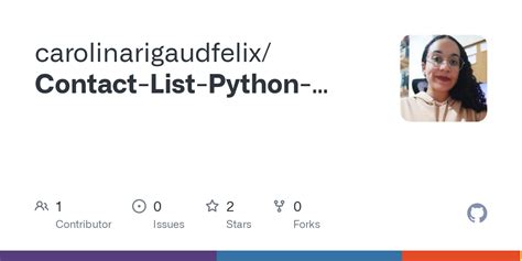 Contact List in Python 的图像结果