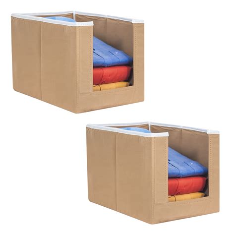 PrettyKrafts 2 Pcs Non Woven Shirt Stacker/Cloth Organizer for Storage ...