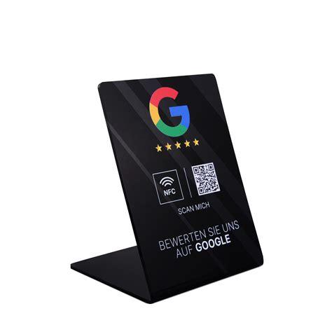 NFC stand for Google review - White glossy