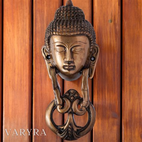 Antique Brown Buddha Door Knocker - Brass Home Decor – VARYRA