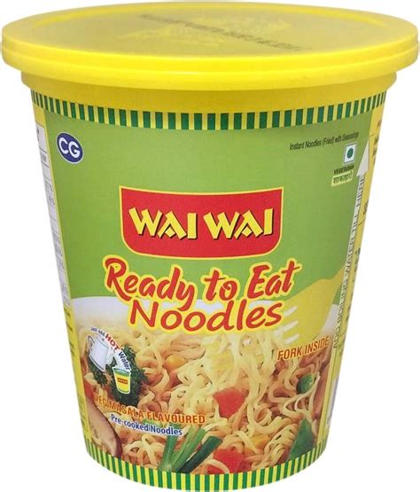 Wai Wai Ready to Eat Veg Masala CUP Instant Noodles Vegetarian Price in ...