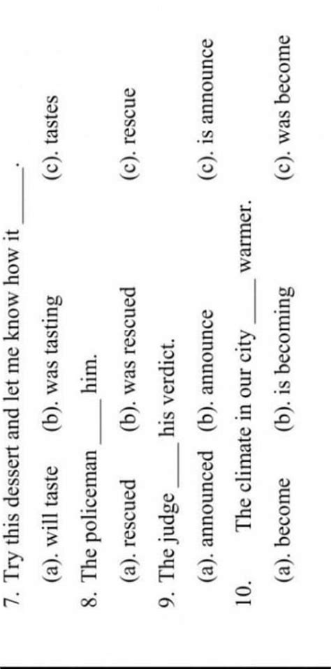 fill in the blanks. English - Brainly.in
